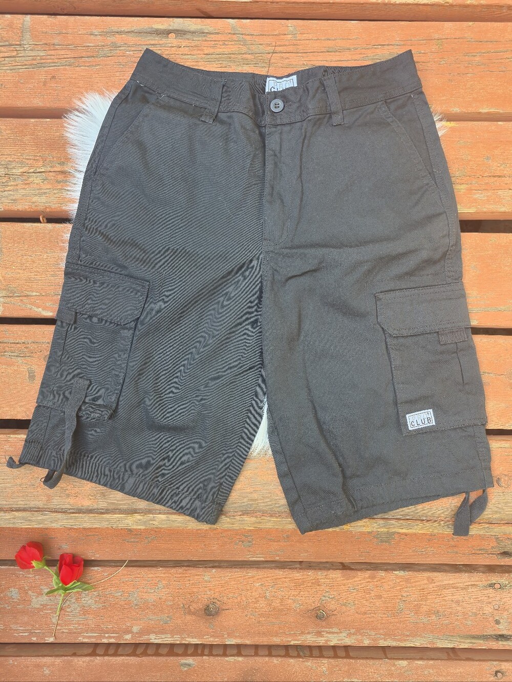 Pro Club Black Men's Cargo Shorts with Utility Pockets